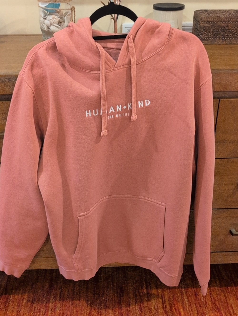 Humankind Dusty Rose Logo Hoodie Sweatshirt